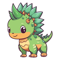 Cute Kentrosaurus Dinosaur Illustration