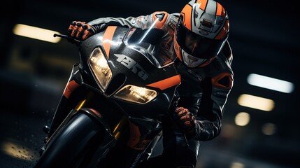 Fototapeta na wymiar Moto GP race
