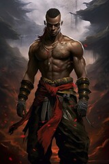 dark fantasy warrior | Generative AI