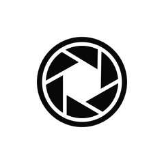 Lens photo camera glyph icon vector. Lens capture image symbol camera icon. Vector illustration glyph pictogram for infographic interface or design graphic.