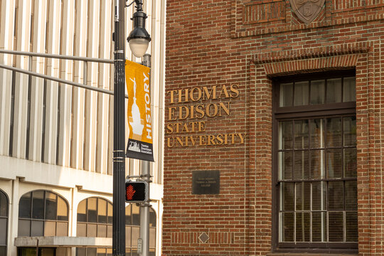 Trenton, New Jersey, USA- 05.14.2023:  Thomas Edison State University