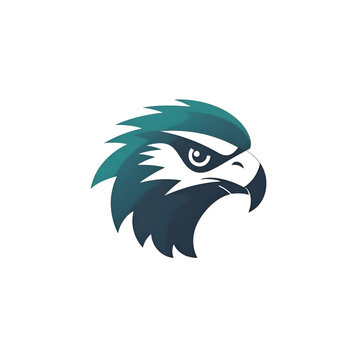 Eagle head vector logo design. Eagle head vector logo design.
