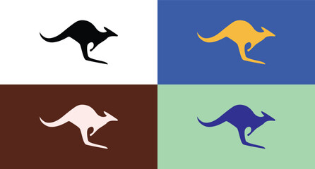 Kangaroo icon illustration isolated vector sign symbol