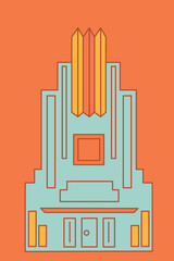 Art Deco Building Illustration