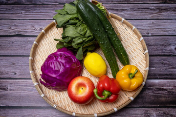Healthy food variety of vegetables