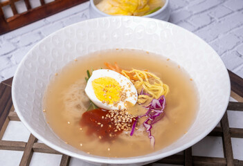 Cold Buckwheat Noodles ( Mul-naengmyeon )