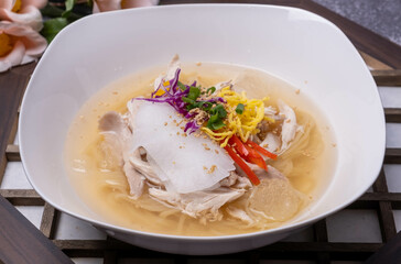 Korean food Cold Chicken Noodles