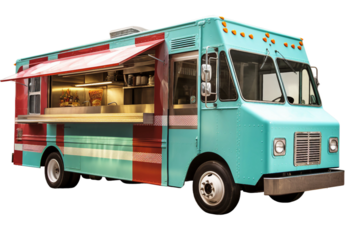 Food truck. isolated object, transparent background