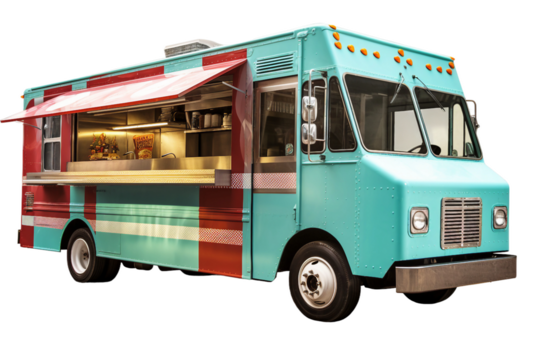 Food truck. isolated object, transparent background