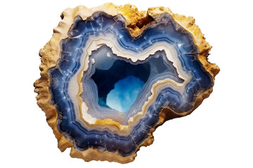 Fototapeta premium Geode. isolated object, transparent background