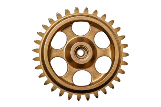 Gear wheel. isolated object, transparent background
