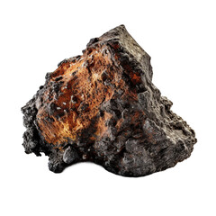Igneous rock. isolated object, transparent background - obrazy, fototapety, plakaty