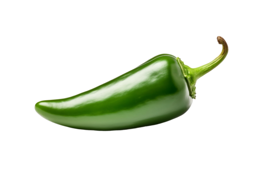 Jalapeno pepper . isolated object, transparent background