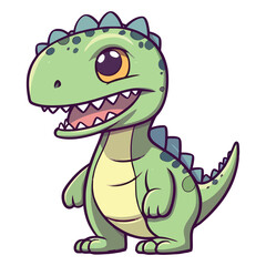 Fototapeta premium Cute Megalosaurus Dinosaur Illustration