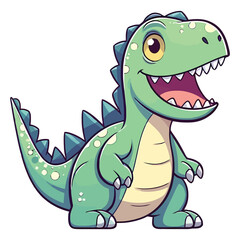 Fototapeta premium Cute Megalosaurus Dinosaur Illustration