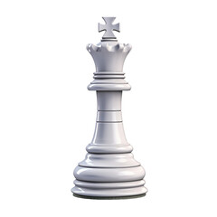 King chess piece. isolated object, transparent background - obrazy, fototapety, plakaty