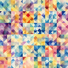 Seamless pattern. Abstract geometric background with triangles. AI Generated
