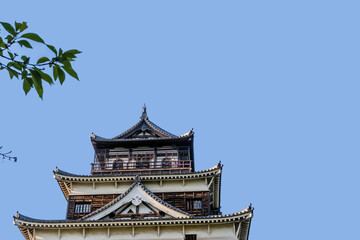 Fototapeta premium Exterior of Hiroshima Castle in Japan
