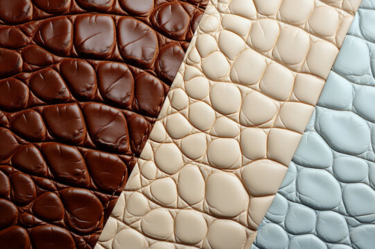 Image that showcases the texture and pattern of crocodile skin, highlighting the unique scales and variations in colors. AI Generative