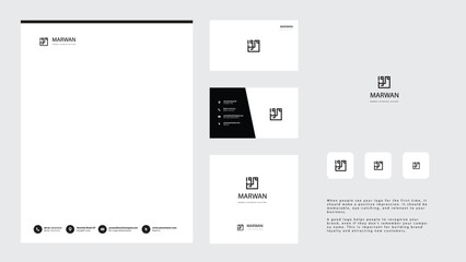 Fototapeta na wymiar Minimalist Logo Design Guide: Elegant Graphics for Corporate Branding