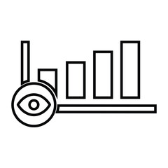 View analysis, analysis, business view icon