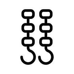 Fototapeta premium Skewer Icon Vector Symbol Design Illustration