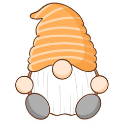 A dwarf dressed in orange