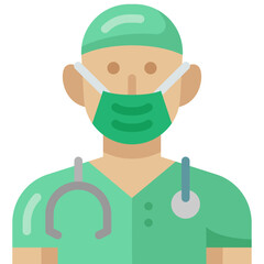 doctor flat icon