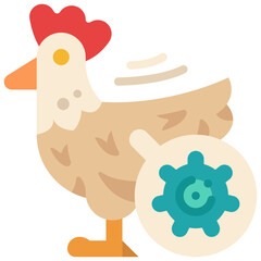 poultry flat icon
