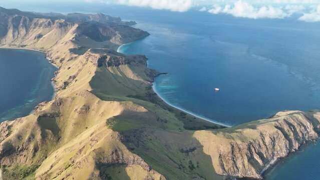 The volcanic island of Gili Banta, not far from Komodo National Park, is surrounded by healthy coral reefs. This beautiful area of Indonesia is known for its astounding marine biodiversity.