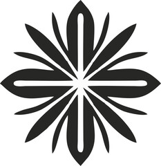 Geometric circle pattern, design semi line art shape. editable stroke