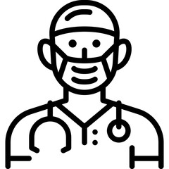 doctor line icon