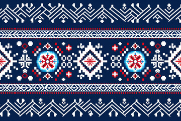 vector illustration of ukrainian folk seamless pattern ornament