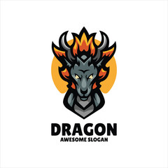 dragon mascot illustration logo design