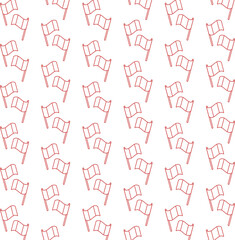 Digital png illustration of red flags on transparent background