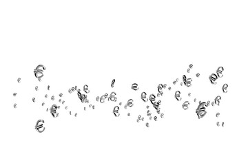 Digital png illustration of euro currency symbol on transparent background