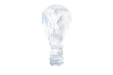 Digital png illustration of symbol of bulb on transparent background