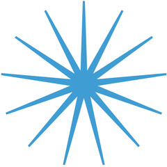 Digital png illustration of abstract shape on transparent background