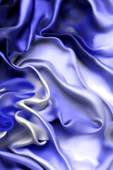 Obraz premium Luxurious Blue and White Gradient Background Texture with Satin Drapery. Vertical Design Element for Banner, Wallpaper, Poster, Cover. Generative AI Illustration.