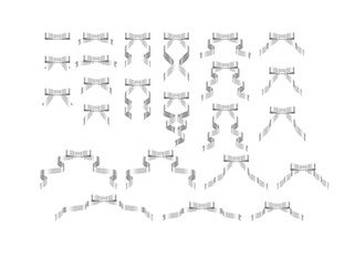 リボン015-8垂蝶