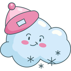Cloud And Snow Cute Character