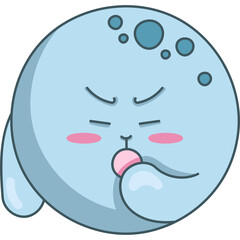 Moon Cute Character