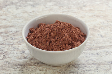 Natural organic cocoa powder for culinary