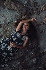 Lonely Serenity Moment on the Beach in Thailand. Happy, Sad, Tired. Emotionless. Feeling life and having experiences. Freedom and Nature