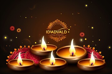 Happy Diwali. Happy Diwali Concept. Happy Diwali Background. Happy Diwali Theme. Generative Ai