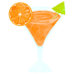 orange juice in glass