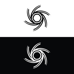 Circle vector logo template illustration . Circle icon silhouette