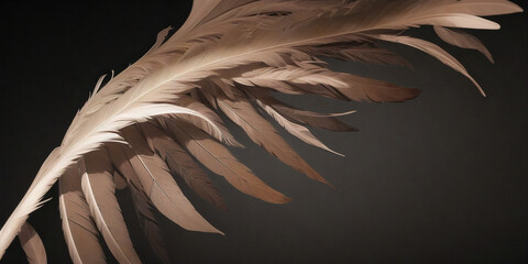 翼, 羽, 暗闇, 何もない, 空の背景, カラフル, グラフィック素材, 鳥, 天使、generative ai