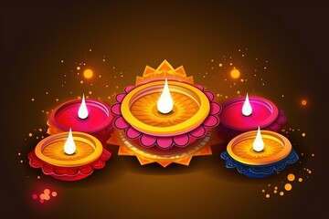 Happy Diwali. Happy Diwali Concept. Happy Diwali Background. Happy Diwali Theme. Generative Ai