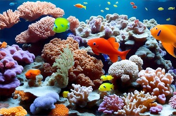 Fototapeta premium Vida bajo del agua